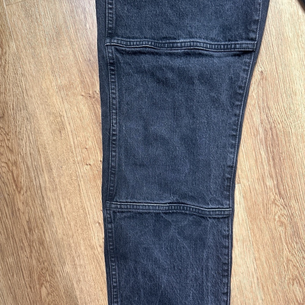Madewell The 90s Straight Utility Jeans In Washed Black - Picture 5 of 10